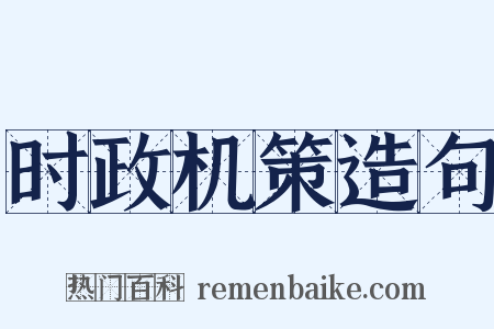 时政机策造句是什么意思的图片
